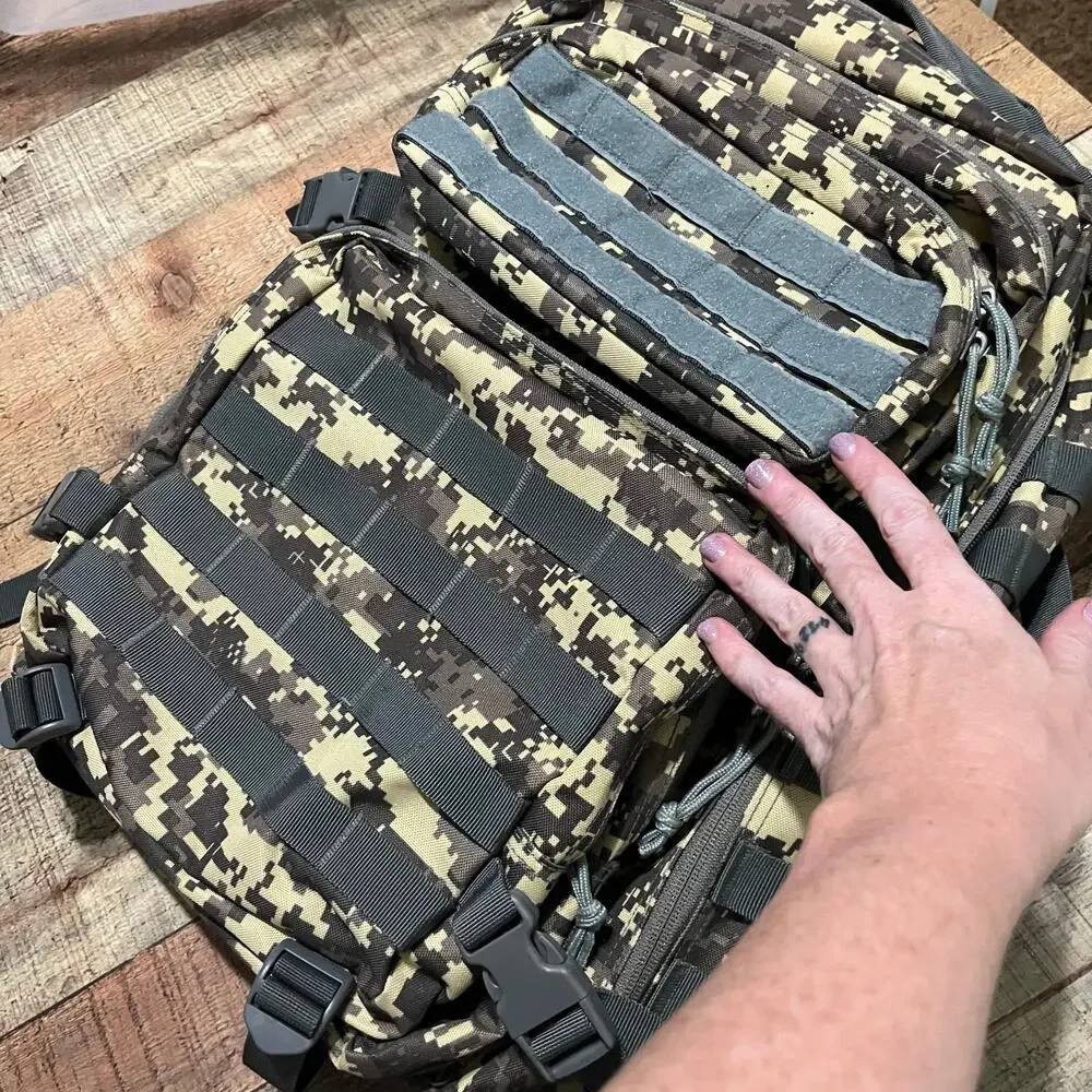 Pathology Green Brown Tan Military Camo Crossfit Backpack Gym Bag Outdoors
